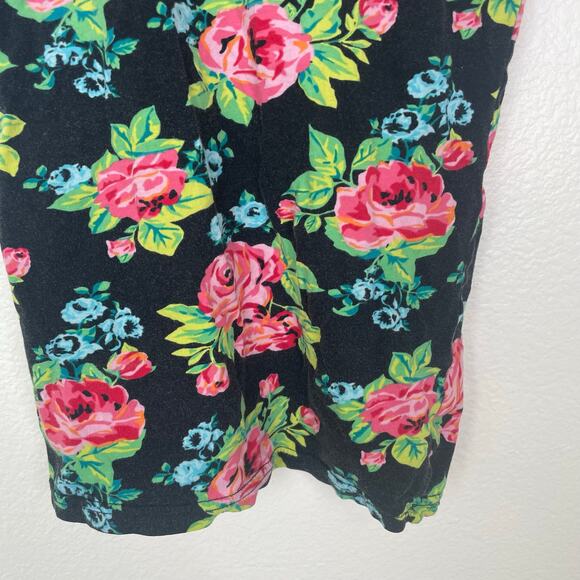Vintage OP Womens Tank Sz M Betsey Roses Floral Punk Glam Feminine Coquette Boho - Picture 4 of 6